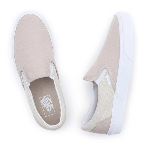 Vans Classic Slip-On Summer Linen Incense Men Unisex Casual Shoes SZ 10 NEW - Picture 14 of 14